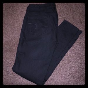 American Eagle Knit Jeggings sz 8 long black